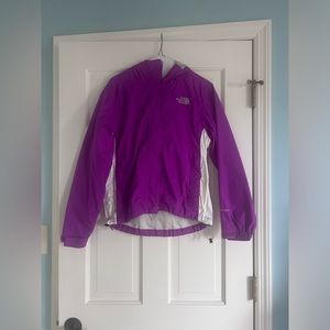Purple North Face Rain Jacket